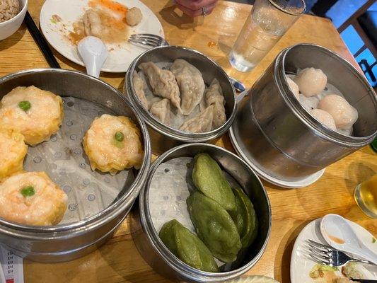 Vegetable Dumplings and Chicken & Mushroom