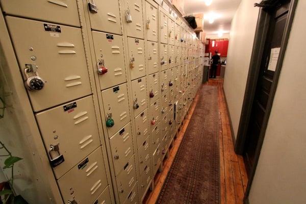 Our lockers are available to rent month-to-month. They're deep enough to store a laptop!