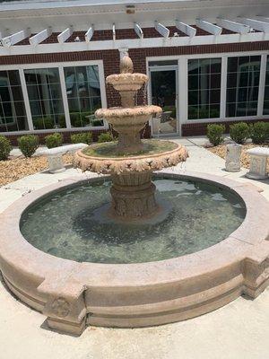 Gorgeous fountain at entrance