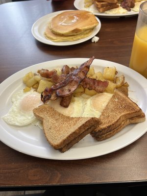 Belly Buster special with wheat toast