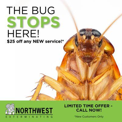 $25 Off Any New Service! Call Now!