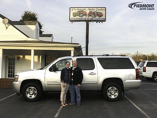 Welcome to the Piedmont Auto Sales family, Dee Bows. Thank you for letting our family serve yours. Have a blessed day.