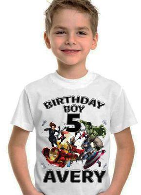 Avengers Birthday Party Shirts