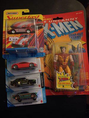 My Haul: Wolverine $15, Matchbox Superfast $10, x3 Hotwheels $5