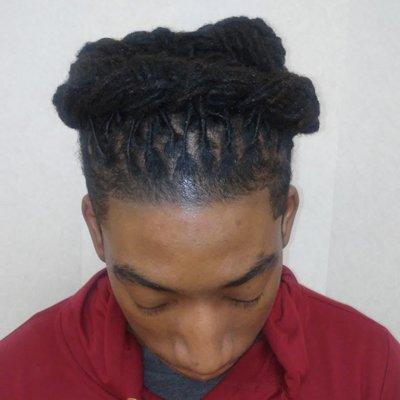 Locs shampoo. And styled