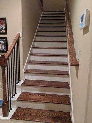 Wood Stairs Installed by Floors 2 Luv