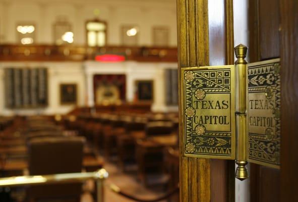 Door to House of Representatives, Texas Capitol.