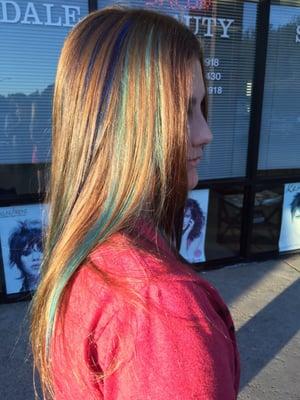 Blue highlights by Erika