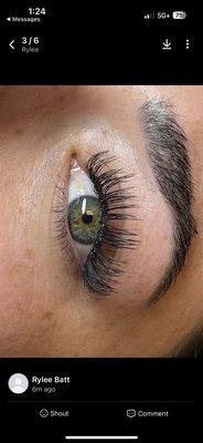 This is a photo of my lashes :)