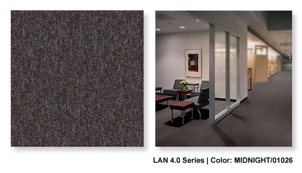 LAN Mission Critical flooring sample from Static Smart and Julie Industries