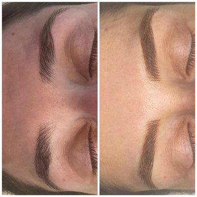 Microblading Before and after, Microblading, microshading, lip plush, tattoo removal