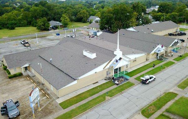 Fellowship Baptist Church Fort Worth.. Job Completed in 4 days and no dogs hurt lol