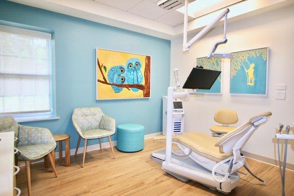 This is our exam area, it's where your kids will get the absolute best dental care.