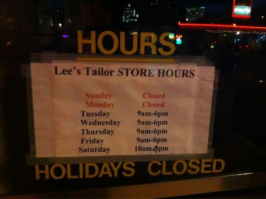 Business Hours