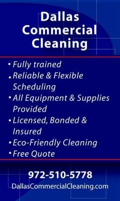 Dallas Commercial Cleaning | 972-510-5778