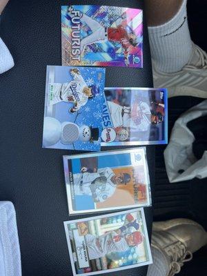 The cards I got