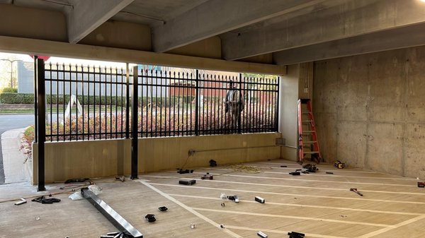 6ft Hotel Parking Garage Security Fence 
(Commercial)