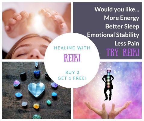 Reiki & Angelic Healing can help with a wide variety of challenges, and we have great deals on healing packages!