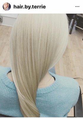 Ice blonde done by Terrie