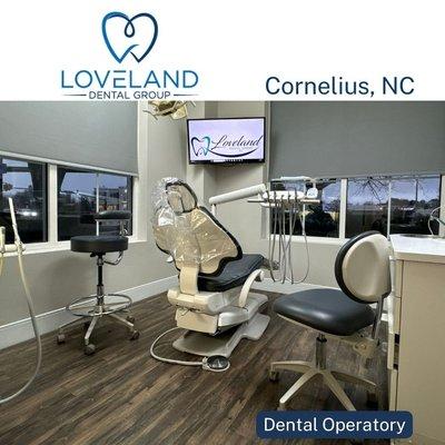 At Loveland Dental Group of Cornelius, we're equipped with advanced Dental Operatories, each featuring state-of-the-art equipment.