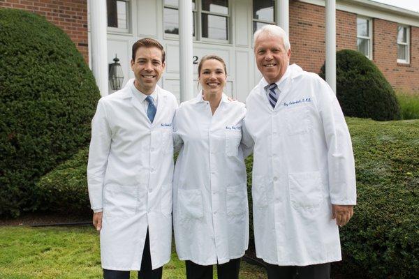 Dr. Cole Archambault, Dr. Betsy Boig, and Dr. Gary Archambault