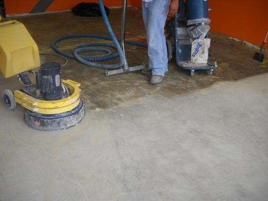 Concrete Grinding w/ Hepa vacuum system