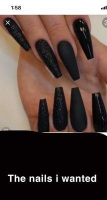 The long black nails i wanted!!!