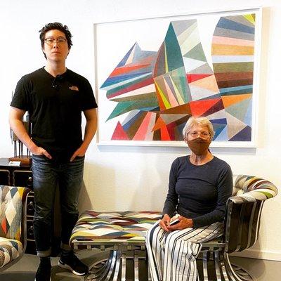 Artists Justin N. Kim and Anne Seidman