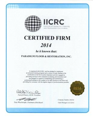 Paradigm Flood & Restoration, Inc