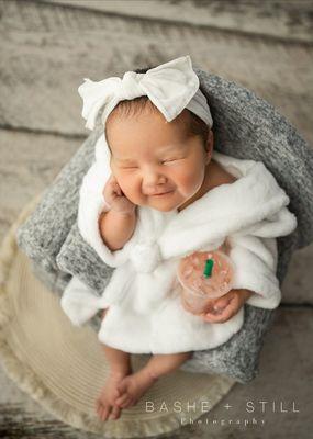 Baby girl newborn photo