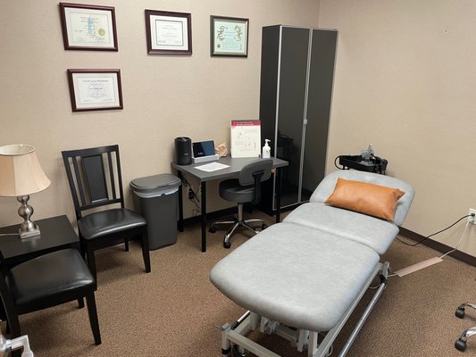 Our spacious treatment rooms are private and comfortable at the Danto Osteopathic Clinic.