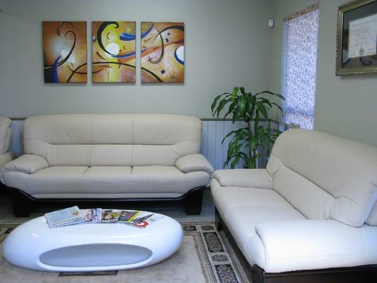 comfortable reception area