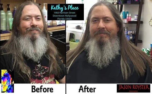 So few stylists respect long hair.  You want an inch, they take a mile.

If you want a 1/4 inch trimmed, Jason will only cut ...