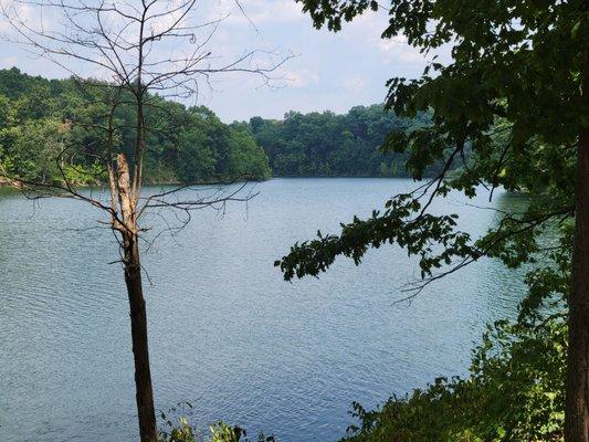 Lake view from campgrounds