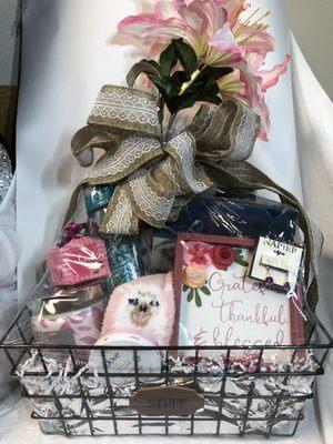 Spa baskets onsite ready for gifting