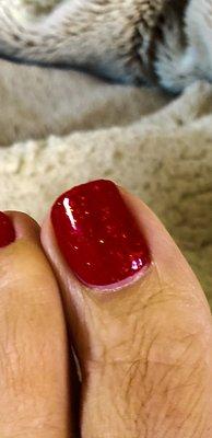 Have a pedicure last week is sweet and the colors were fantastic. The young lady the young lady totally did great.