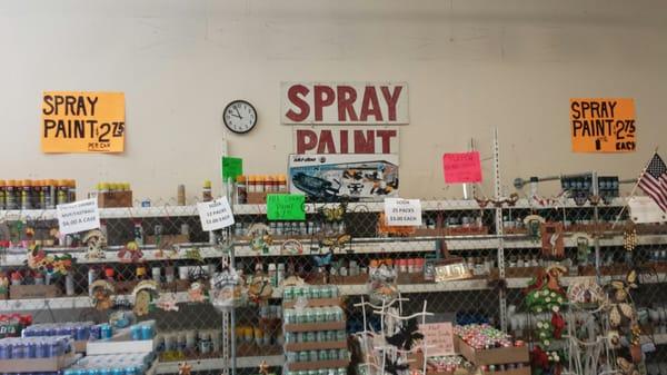 BIG SELECTION OF SPRAY PAINT