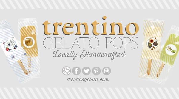 Trentino Gelato new line of Gelato Pops!