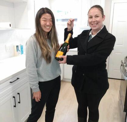 So Happy to give my amazing client Keys to her new home!