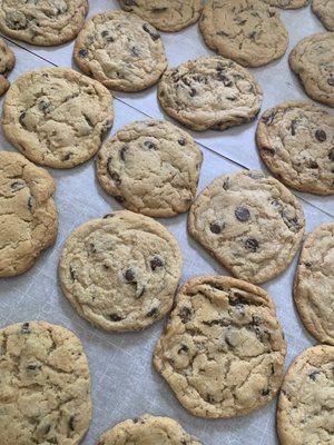 Our favorite classic chocolate chip cookie, made with three different kinds of chocolate. This one is our bestseller!