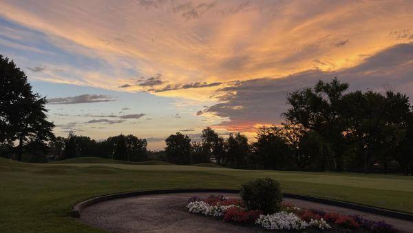 Beautiful sunrise overlooking #17 green.