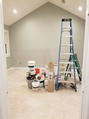 Casanova Drywall doing some residential interior painting.