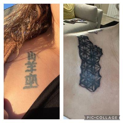 Before and After cover up- it needed an update