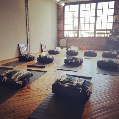 Group Sound bath meditation at Intune Wellness Studio