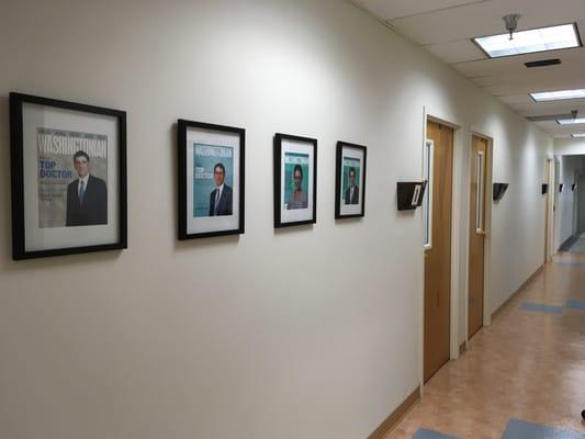 Our office holds four examination rooms, a lab, and an infusion room for patients.