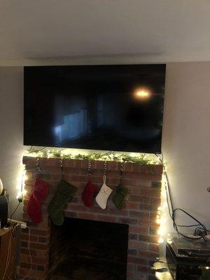 62 inch TV mounted