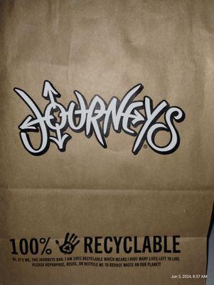 The Shopping Bag Is Recyclable.