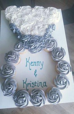 Cupcake Engagement Cake