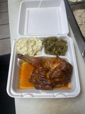 Dipped chicken plate