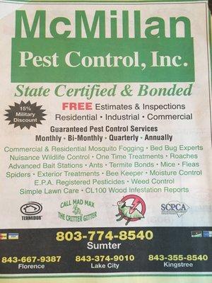 McMillan Pest Control